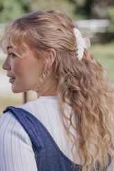 Adelaide Hair Clip - Cream Floral