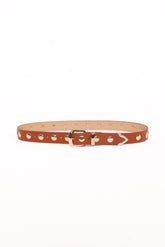 Dallas Studded Belt - Tan