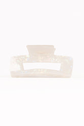 Jennifer Hair Clip - White/Silver