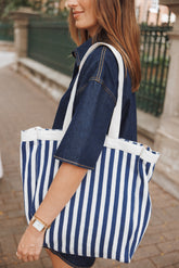 Marina Bag - Navy/Cream