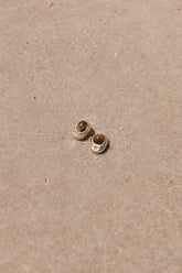 Nova Earrings - Brown/Gold