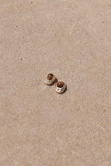 Nova Earrings - Brown/Gold