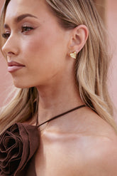 Shanice Heart Earrings - Gold
