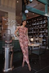 Bloise Maxi Skirt - Blurred Botanics