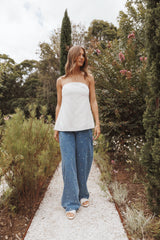 Kendall Straight Leg Jeans - Embroidery Medium Wash