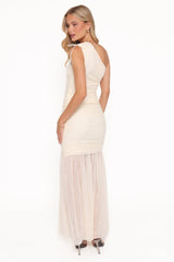 Susan Mesh Drop Waist Skirt - Yellow