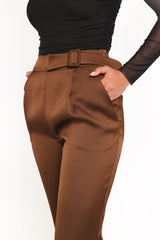 Trina Tailored Pant - Brown