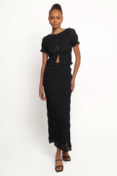 Valana Skirt - Black Midnight