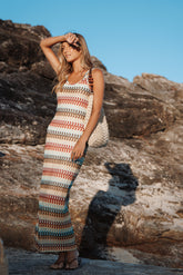 Sommer Midi Dress - Multi Stripe