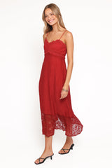 Winnie Maxi Dress - Red