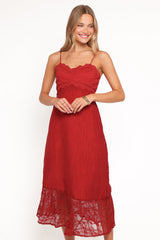 Winnie Maxi Dress - Red
