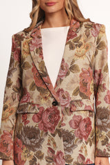 Dawn Oversized Blazer - Floral