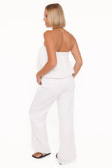 Olivia Pant Set - White