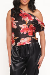 Yolanda Off Shoulder Top - Midnight Orchid