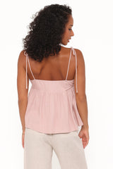 Zephyra Baby Doll Top - Pale Pink