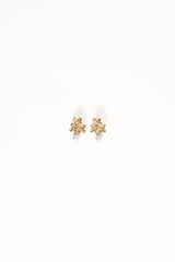 Amani Earrings - Gold/Pearl