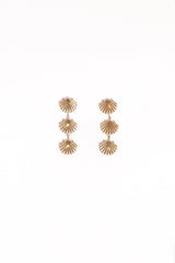 Coral Earrings - Gold