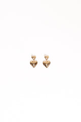 Mariana Heart Earrings - Gold