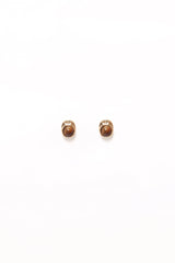 Nova Earrings - Brown/Gold