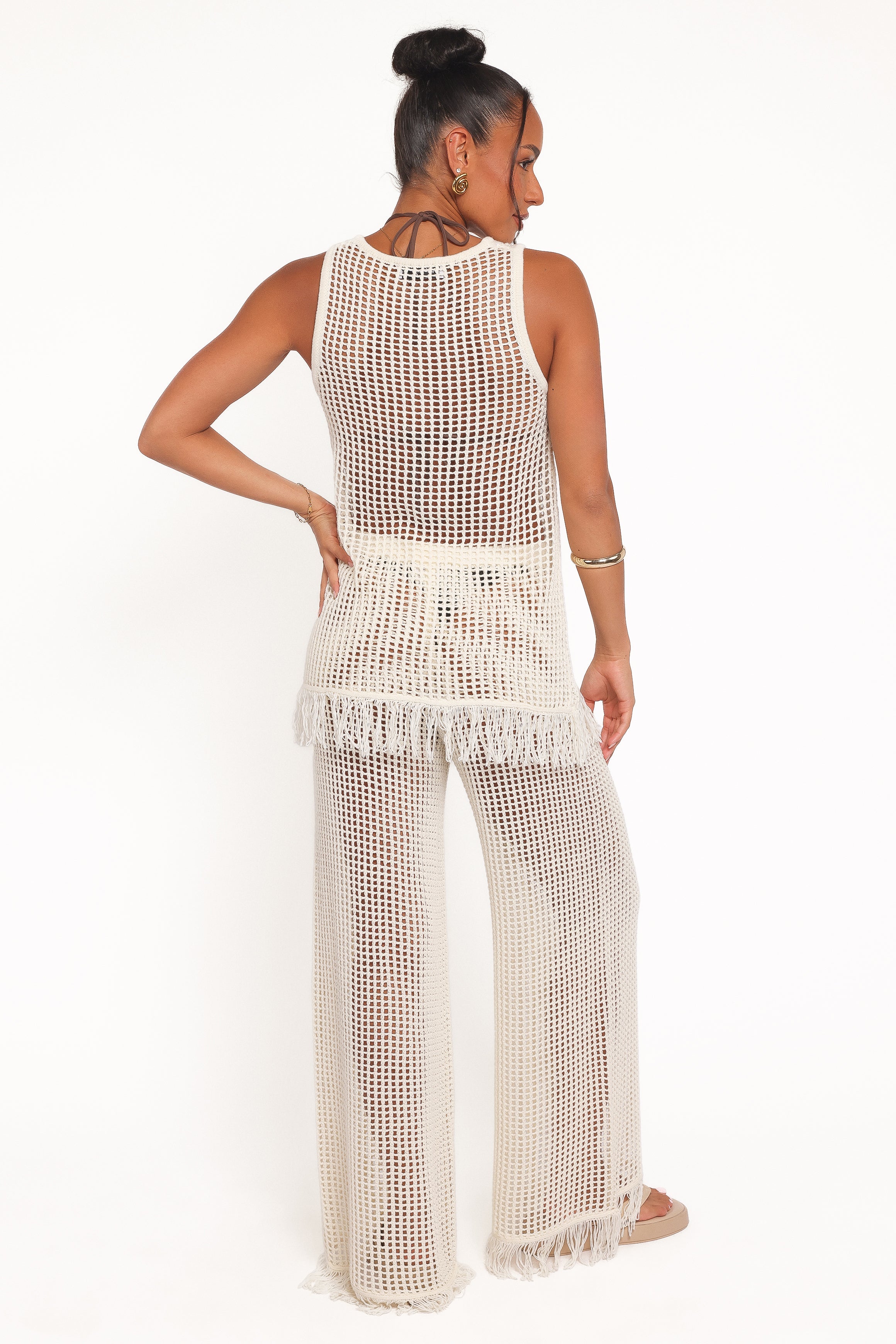 Lorna Knitted Pant - Off White
