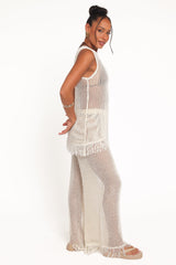 Lorna Knitted Pant - Off White