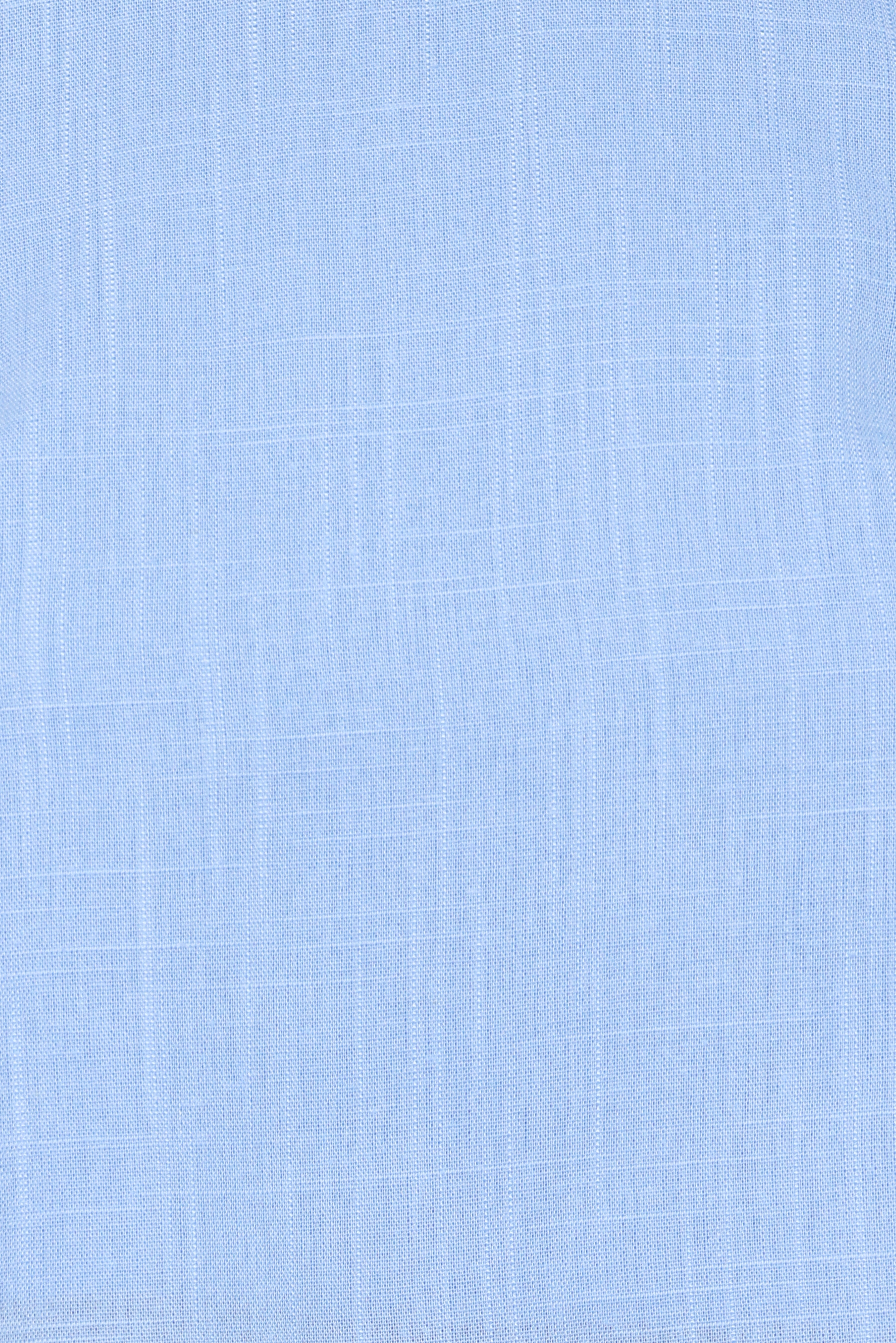Madison Linen Column Skirt - Blue