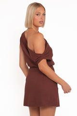 Shaw Mini Skort - Chocolate Brown