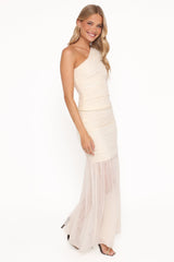 Susan Mesh Drop Waist Skirt - Yellow