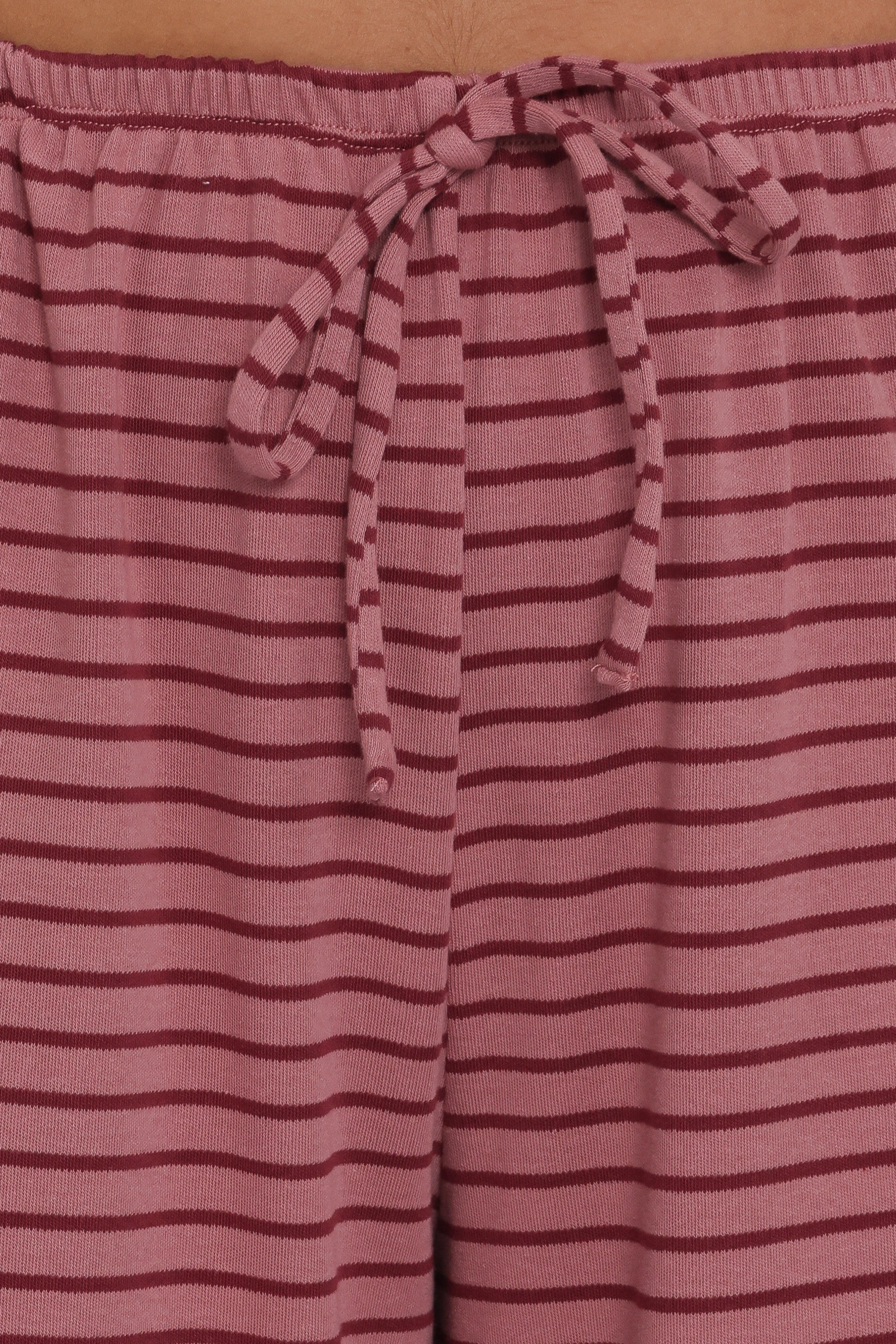 Wilda Knit Pant - Pink Red Stripe