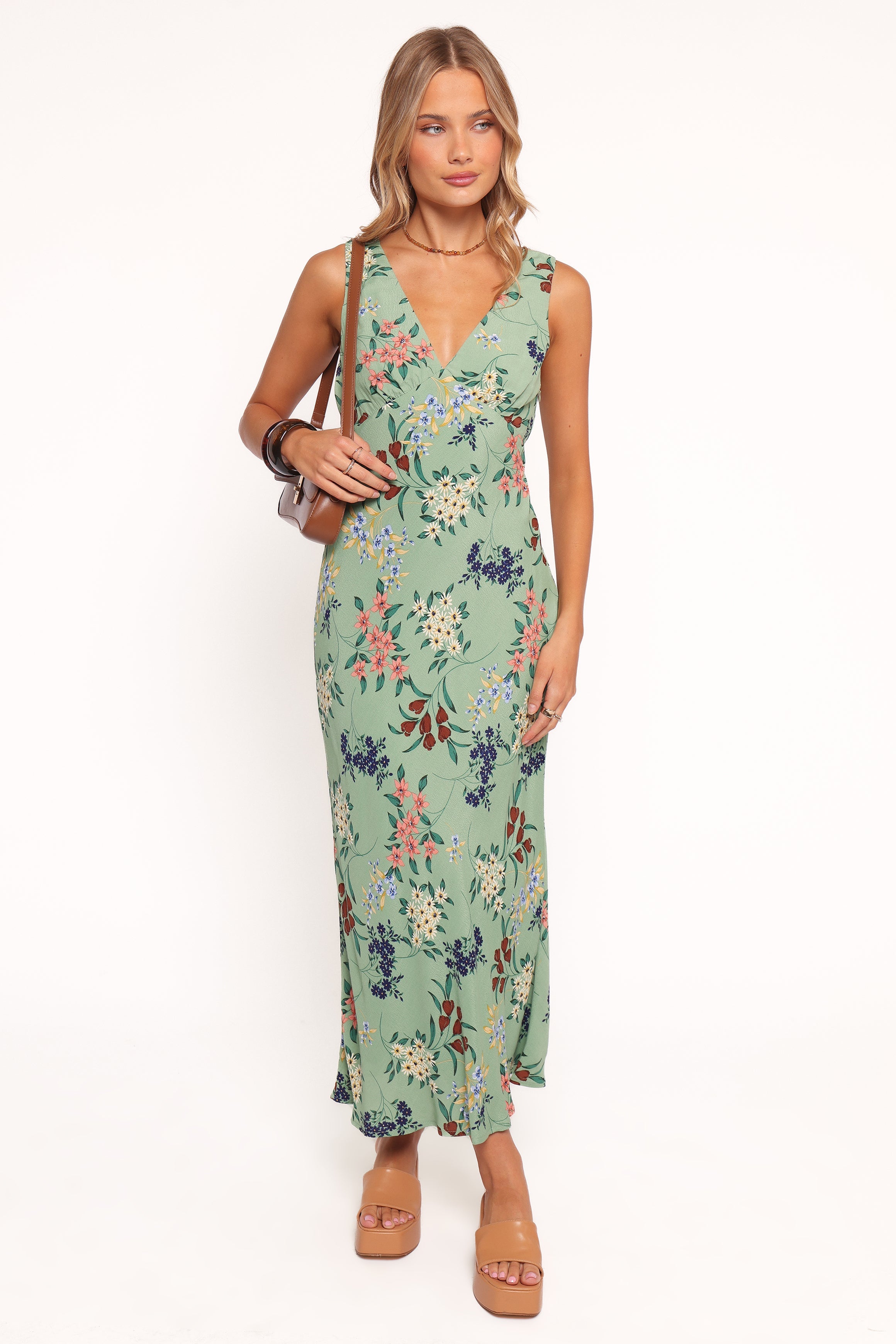 Acilia Midi Dress - Sage Floral