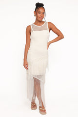 Adella Midi Dress - Natural