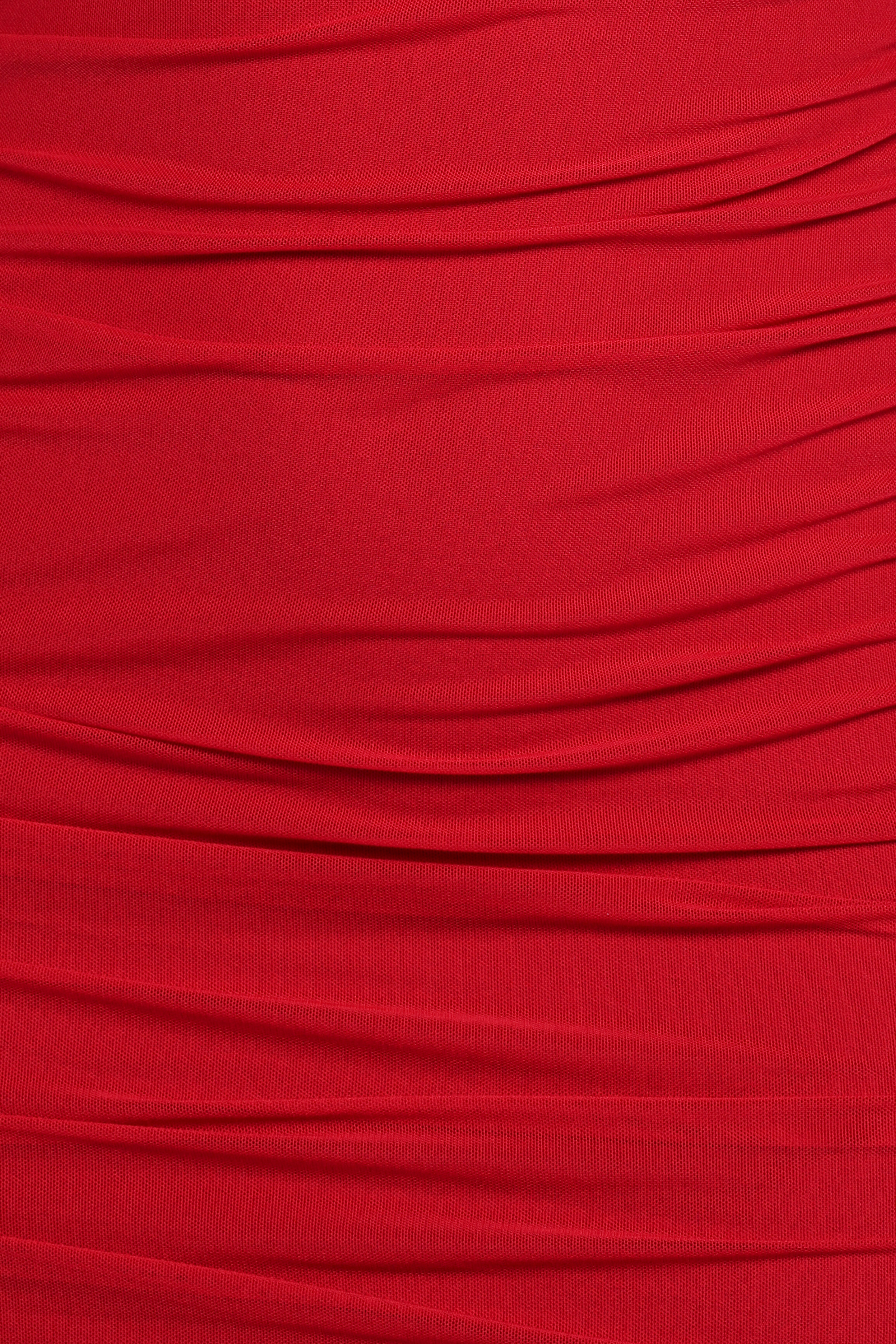 Austin Long Sleeve Mini Dress - Red