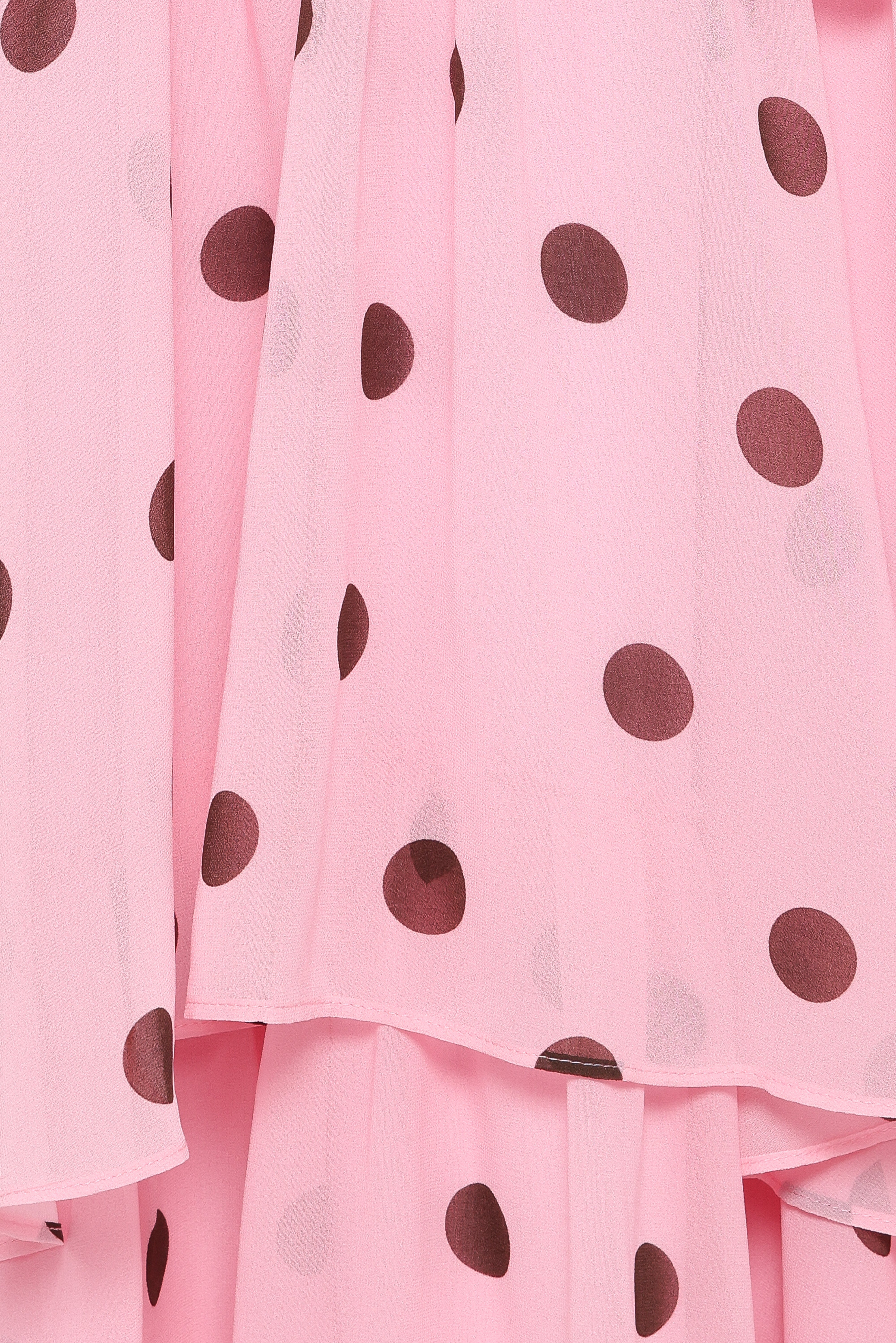 Chasity Halterneck Maxi Dress - Pink Polka Dot
