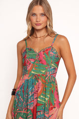 Eleonora Midi Dress - Calypso Coral