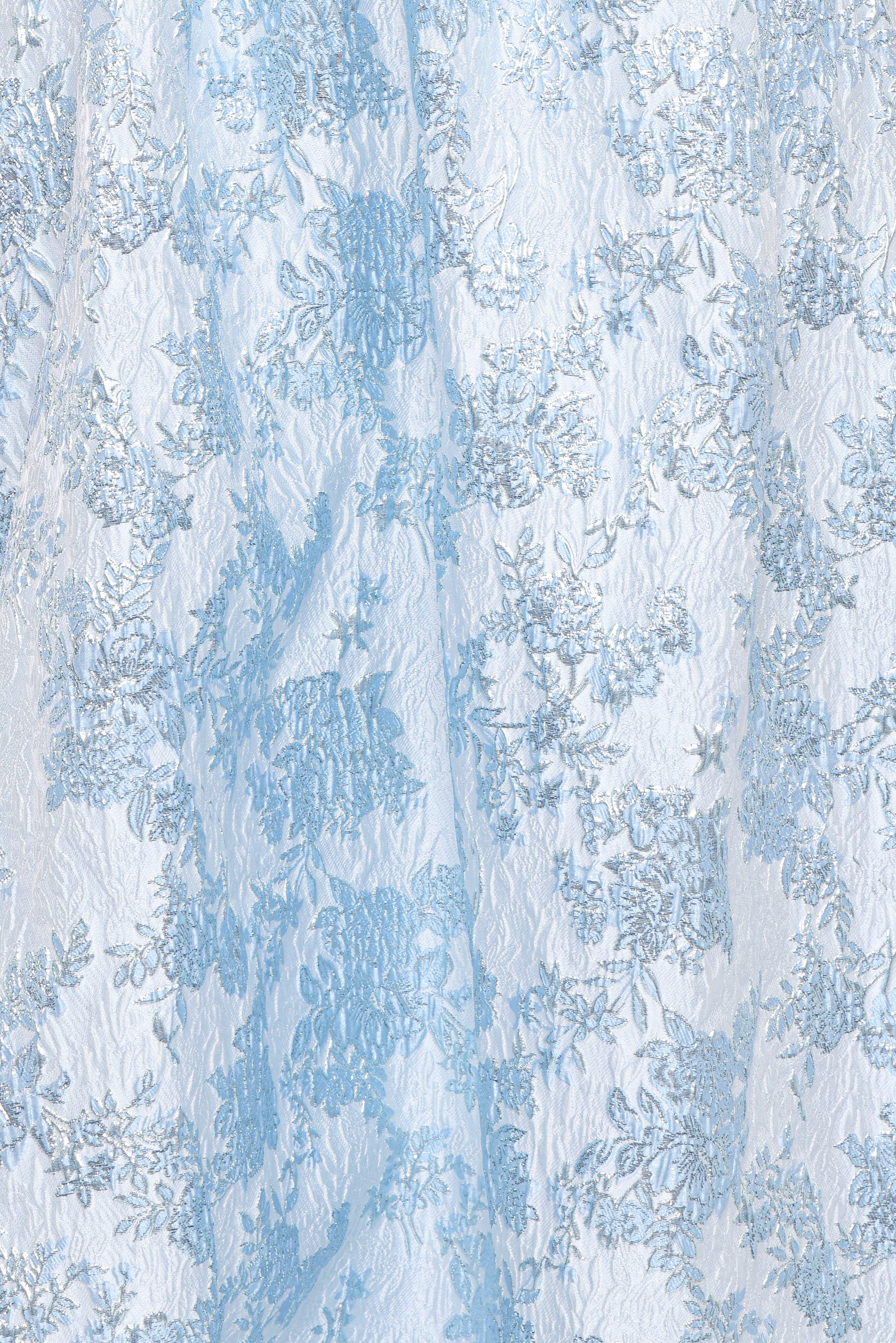 Marcelline Maxi Dress - Blue Brocade