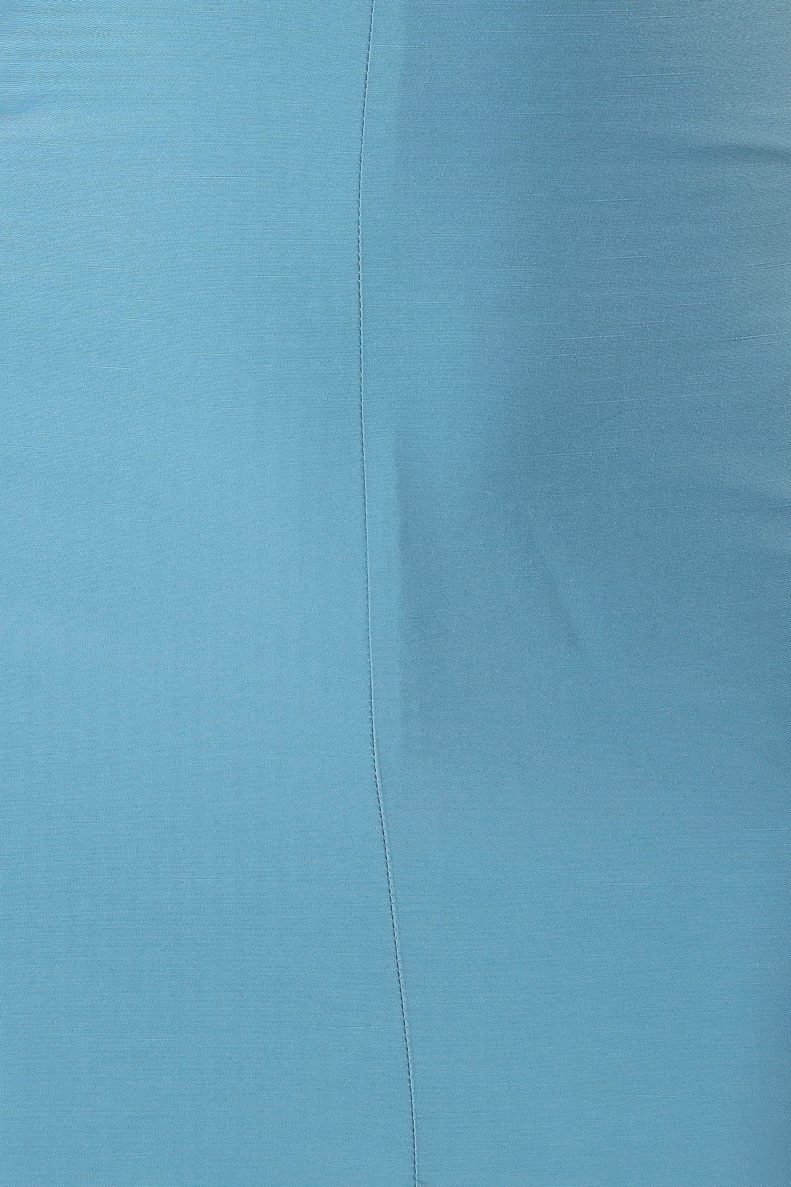 Michael Ruched Strap Maxi Dress - Blue