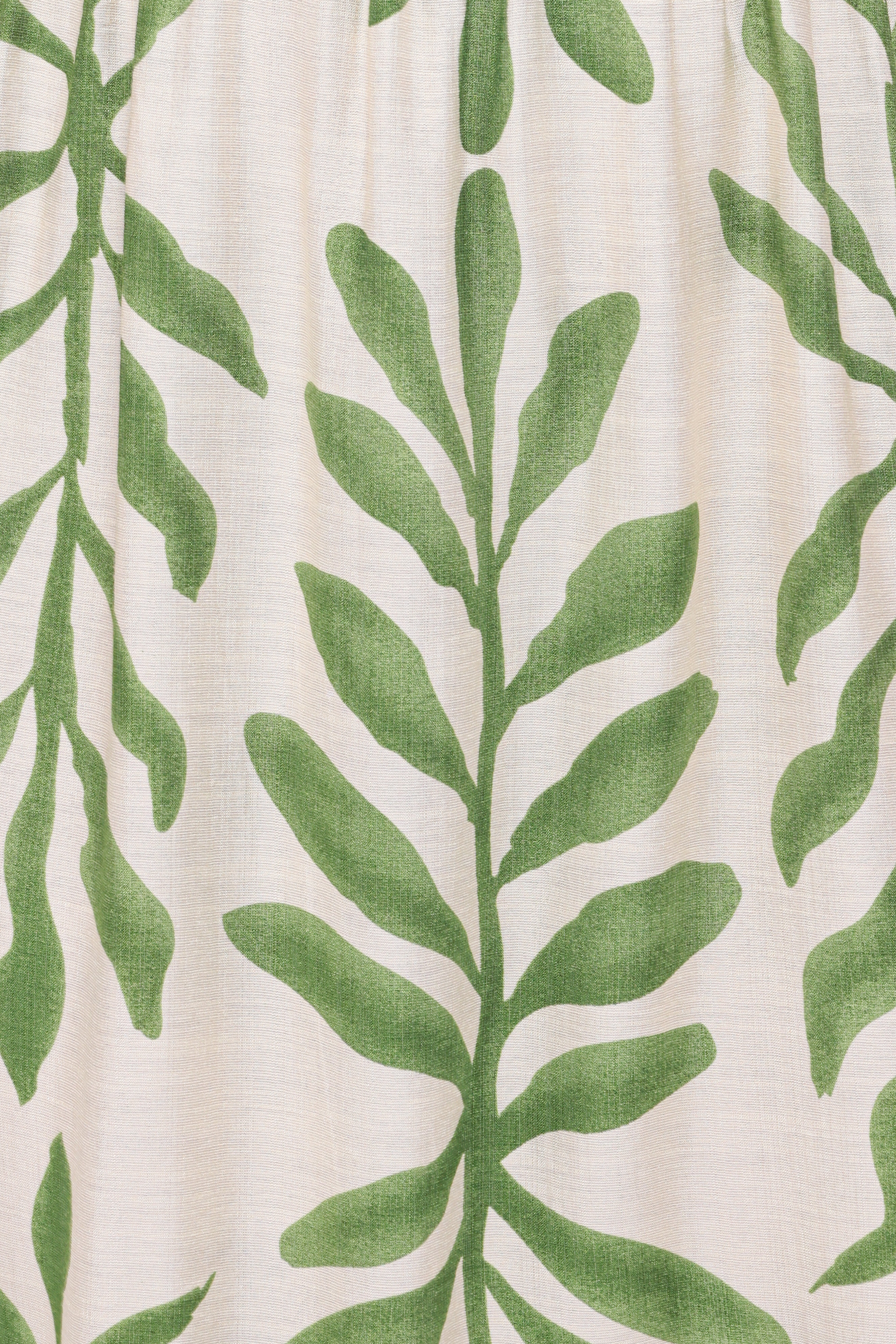 Steele Puff Sleeve Midi Dress - Green Palm