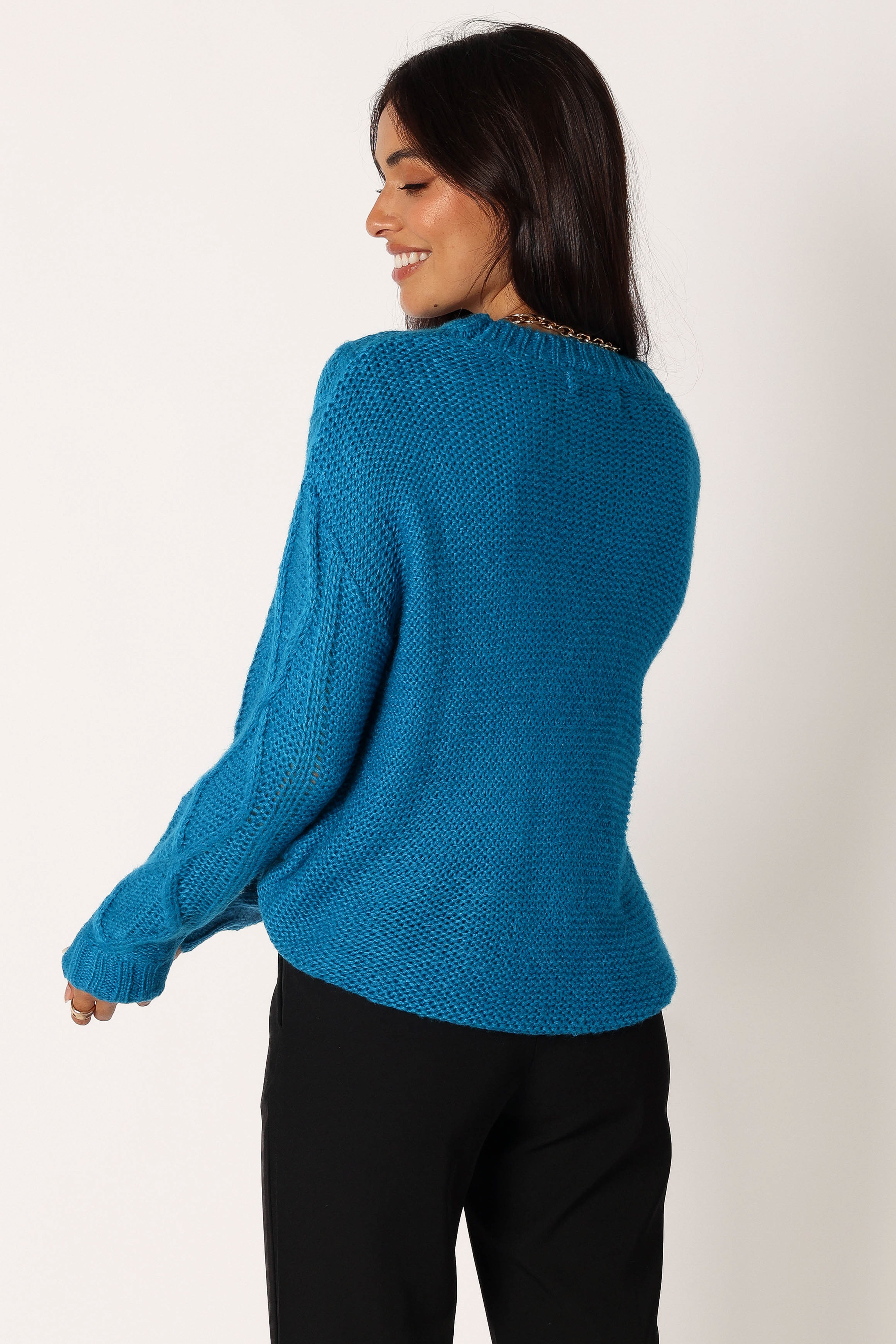 Michaela Knit Sweater - Royal Blue