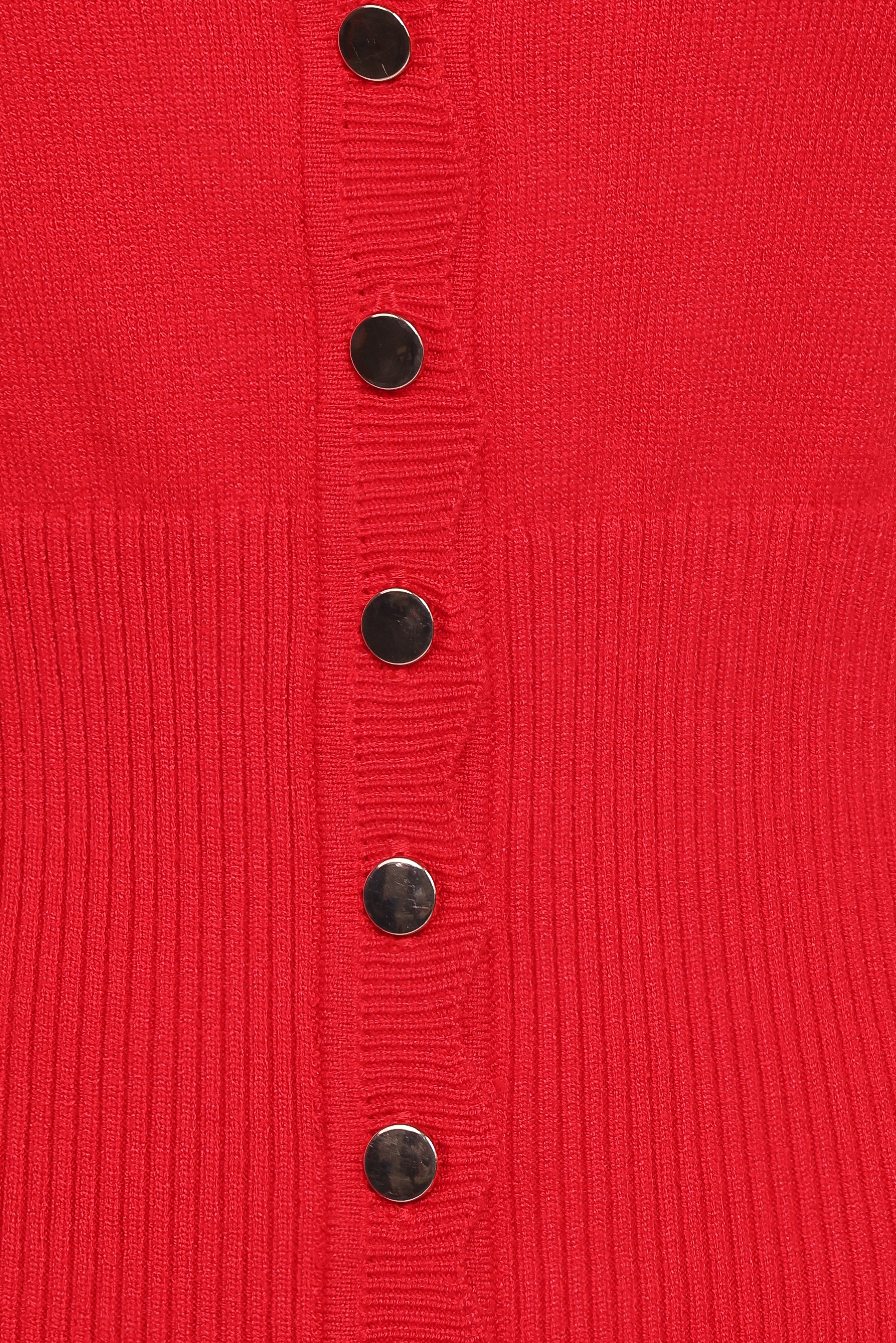 Walsh Scalloped Cardigan - Red