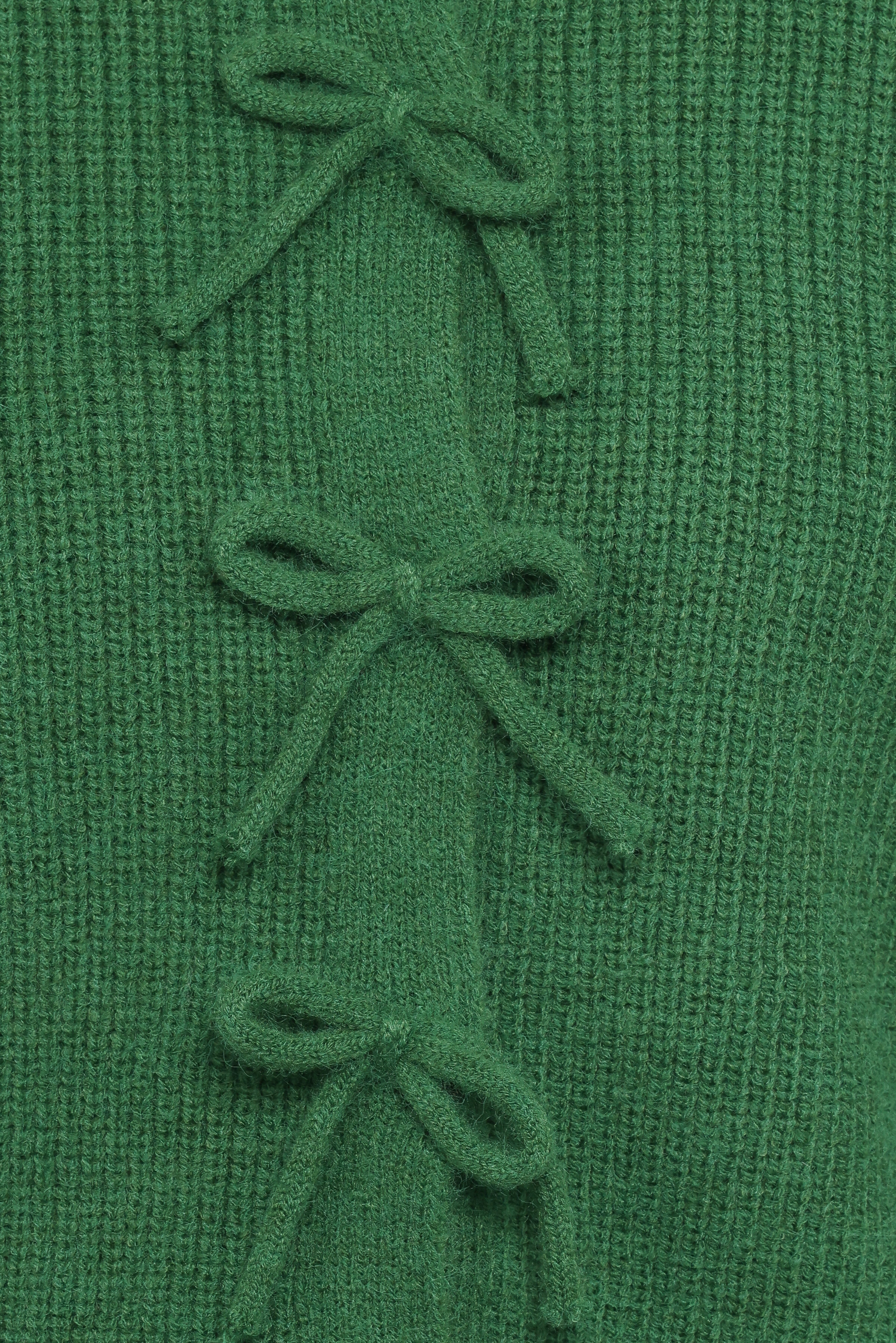 Wilde Bow Front Cardigan - Green