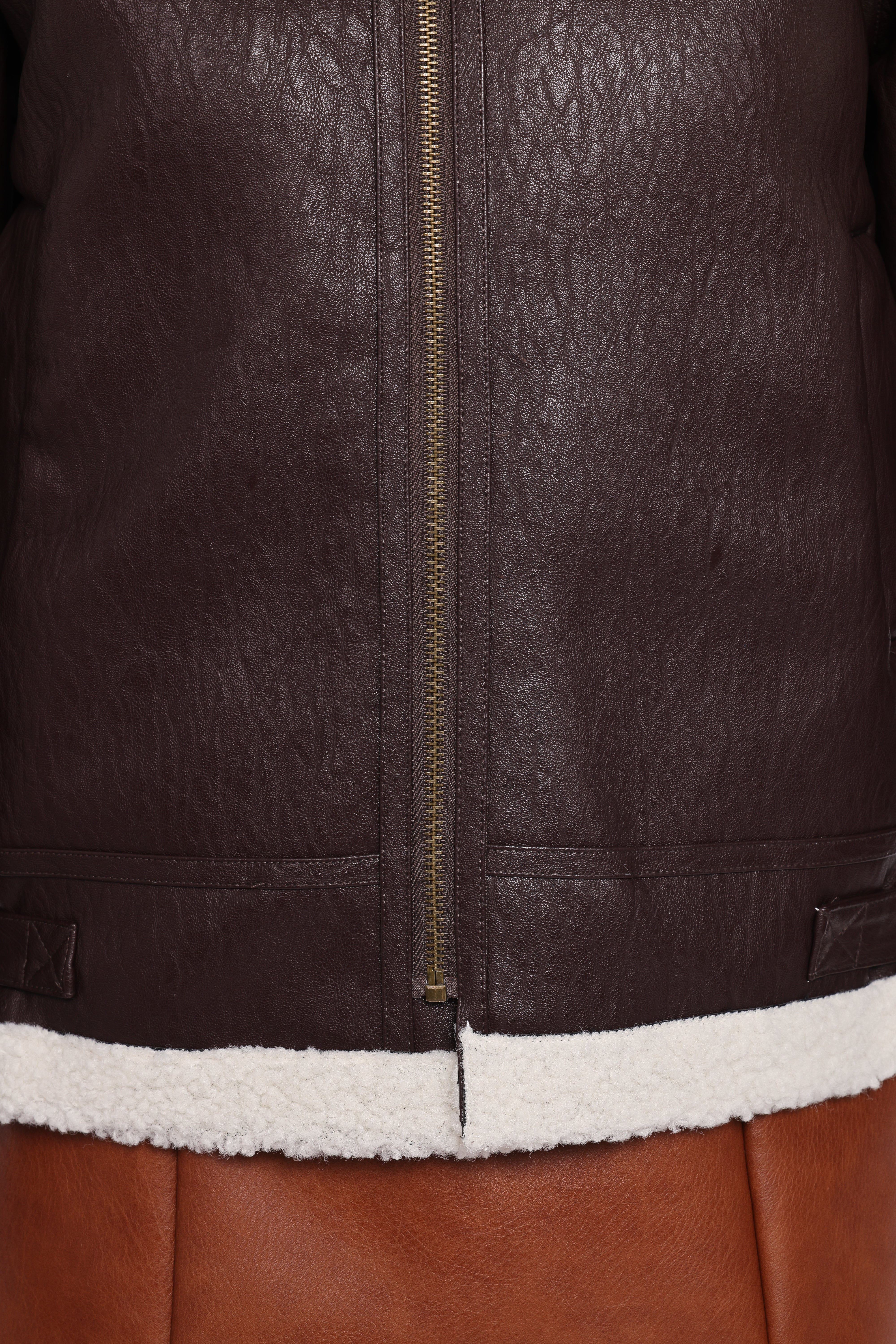 Baxter Shearling Lined Jacket - Brown
