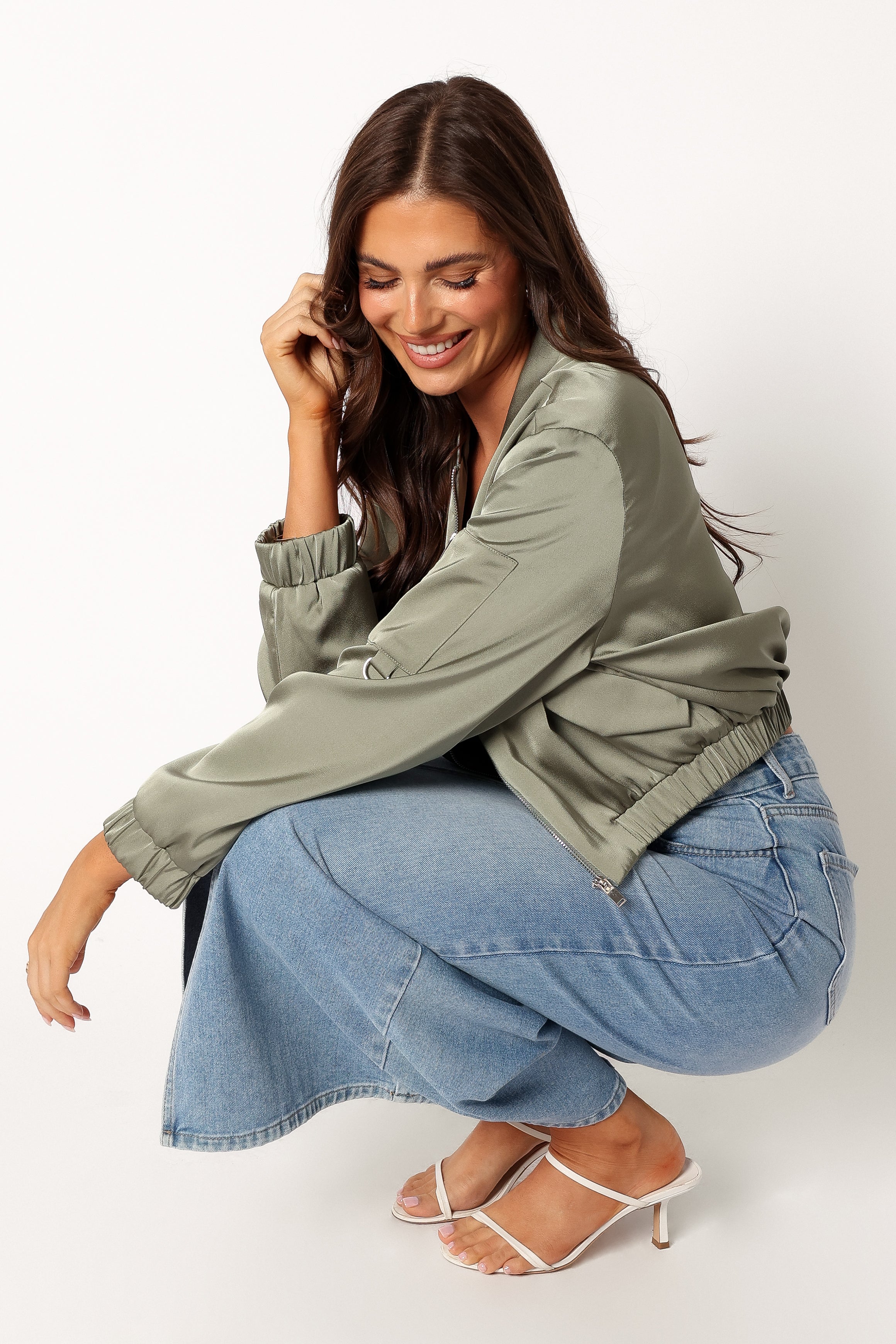 Kyra Bomber Jacket - Sage