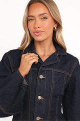 Luchia Denim Jacket - Dark Indigo