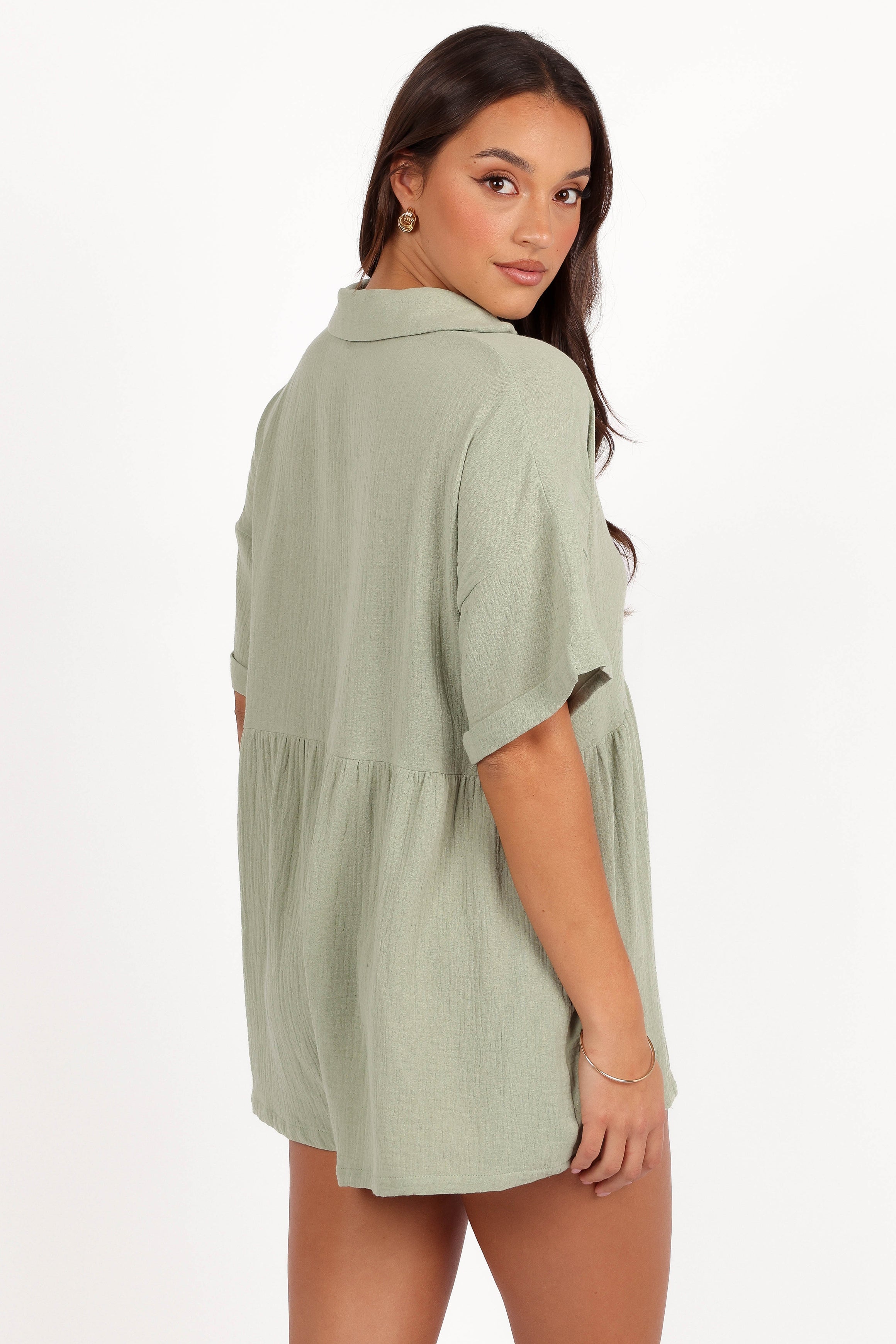 Winny Romper - Sage Green