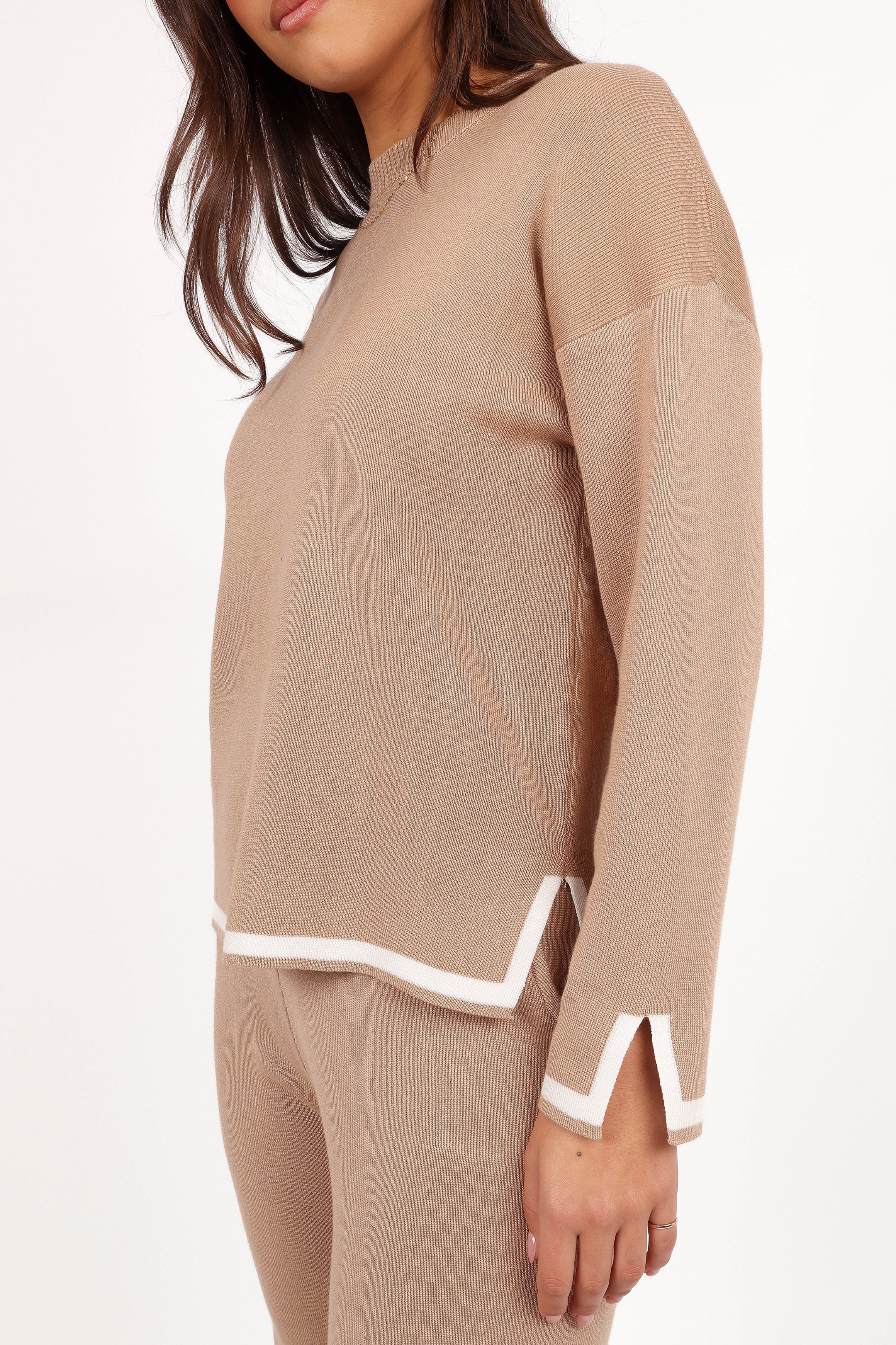 Nathan Two Piece Knit Set - Latte