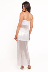 Vienne Sequin Skirt Set - White Sequin