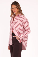 Adam Stripe Shirt - Pink