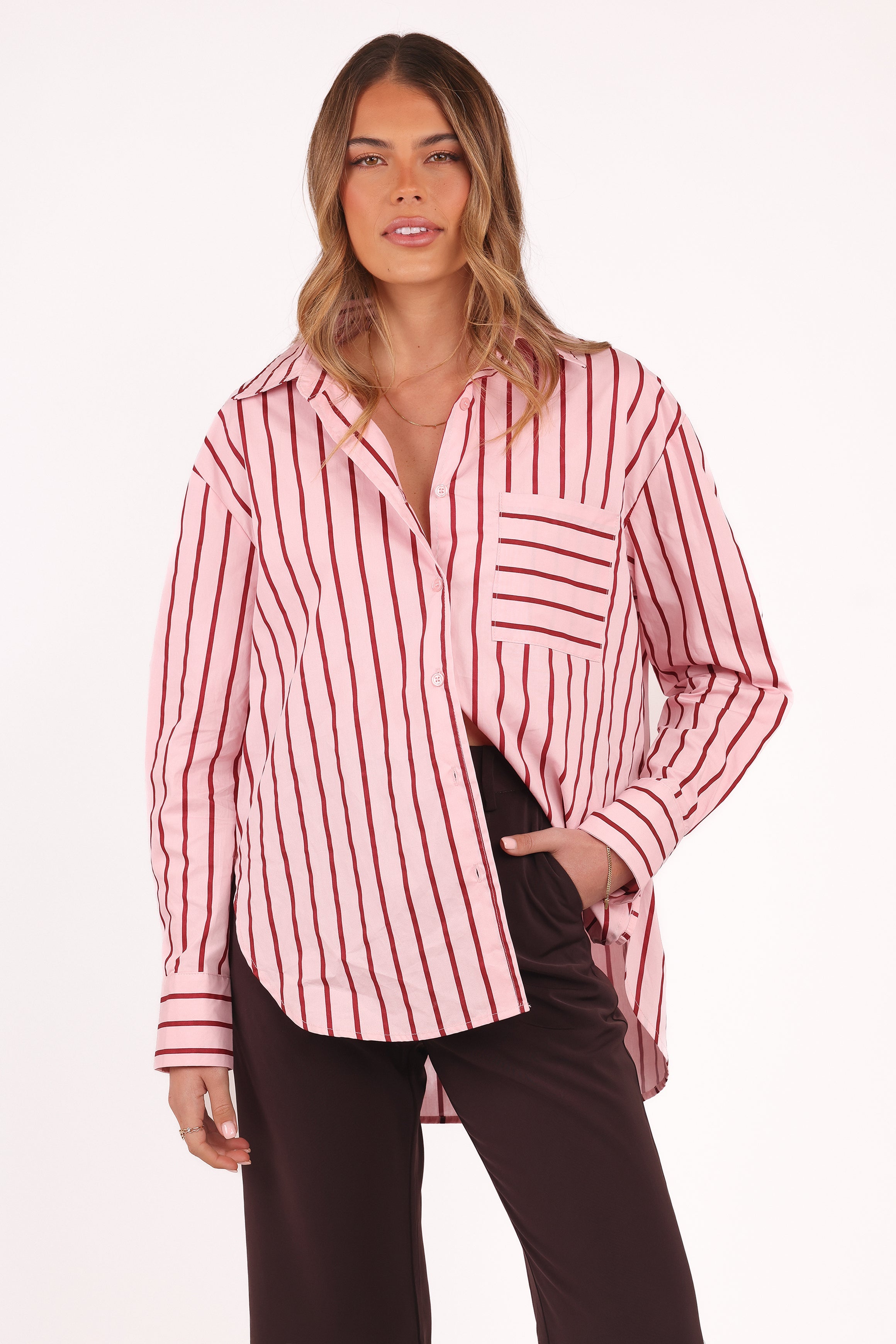 Adam Stripe Shirt - Pink