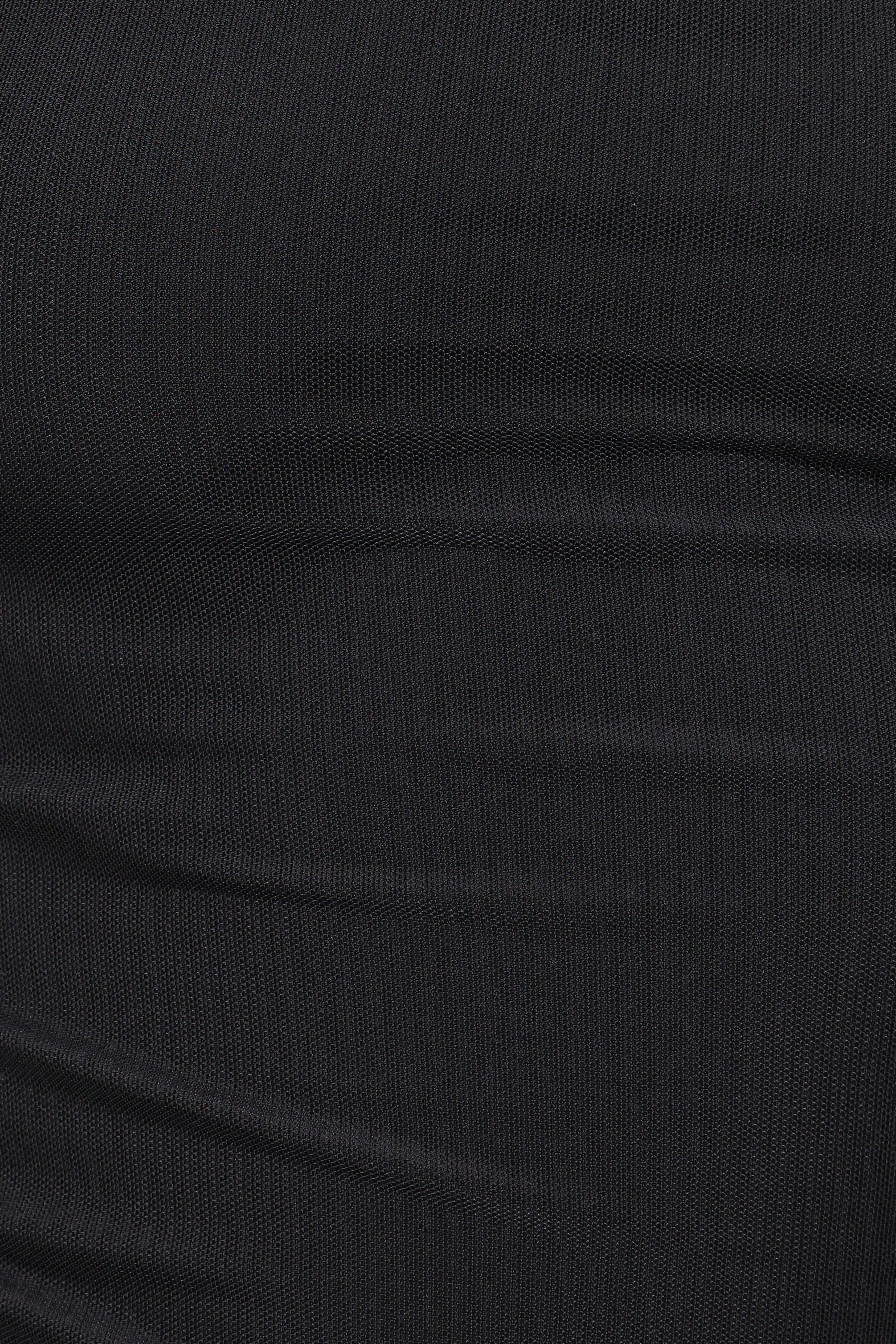 Carlie Mesh One Shoulder Top - Black