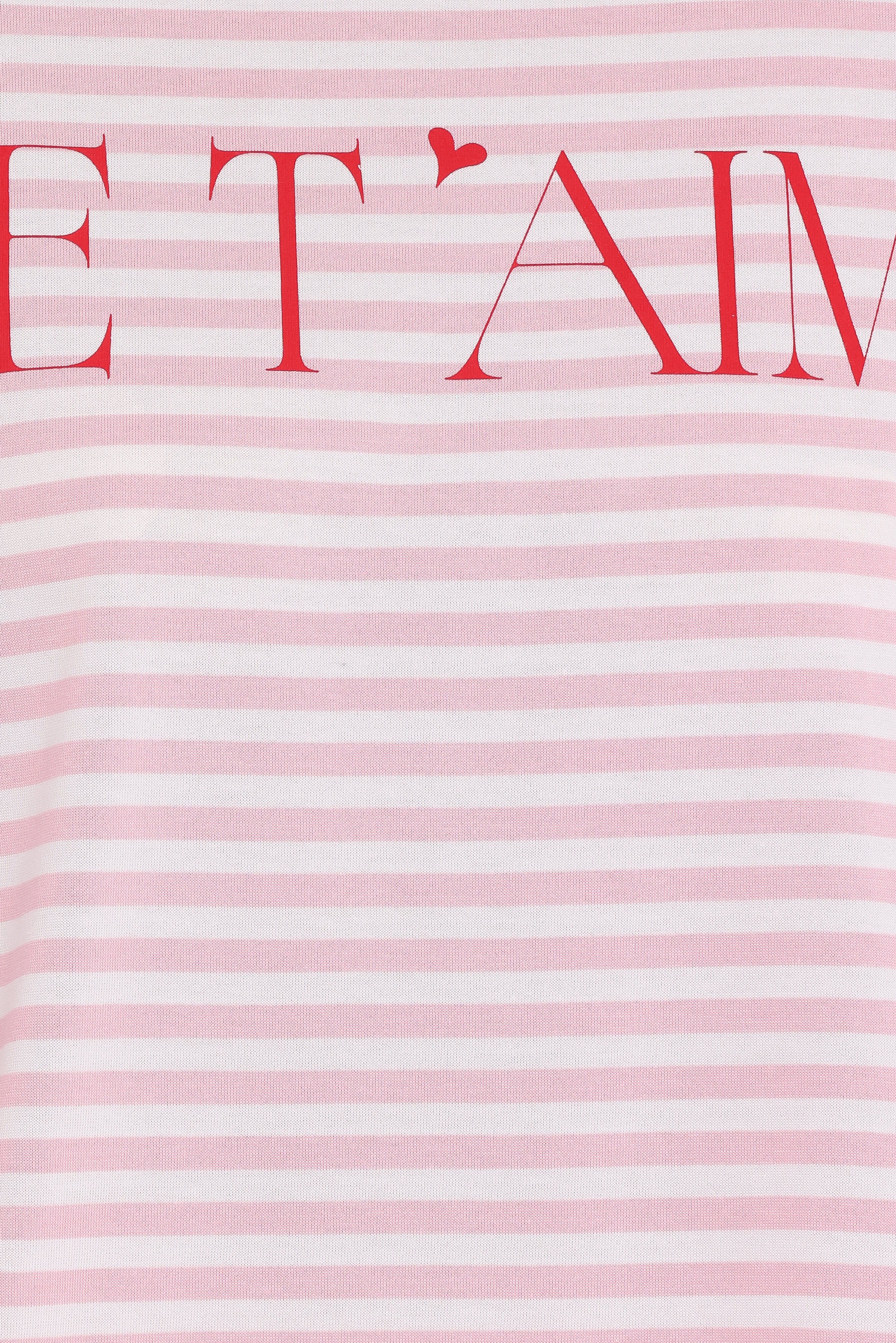 Marly Je T'Aime Tee - Pink Stripe